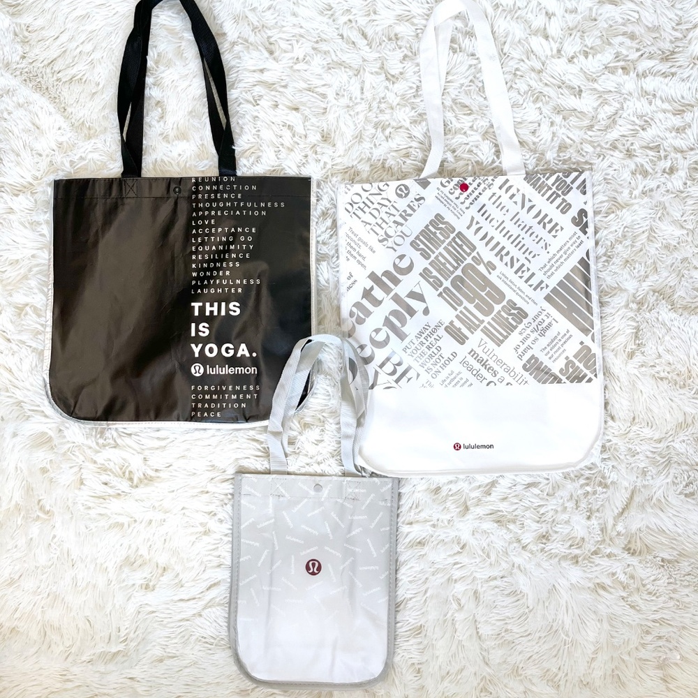 Lululemon Tote Bags Set of 3